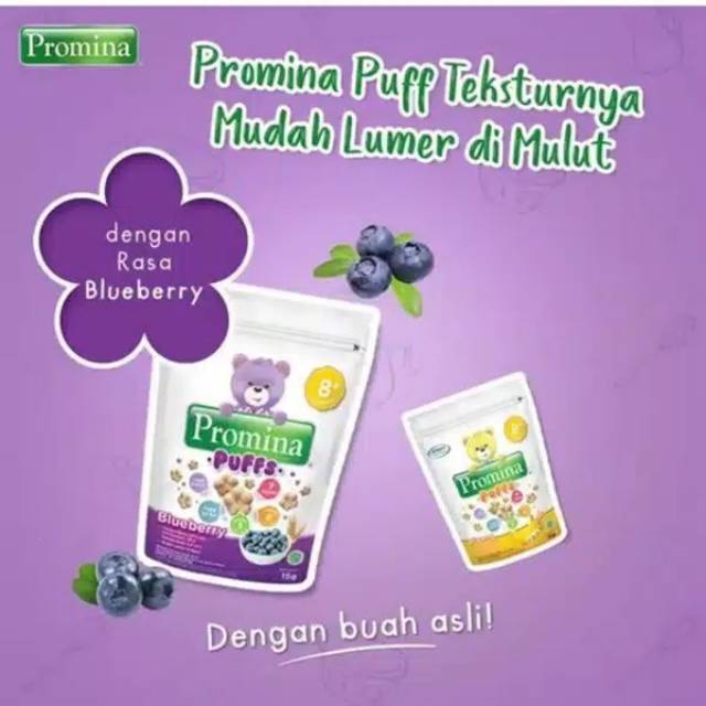 Promina Puff 15gram 8+ Blueberry/Pisang/Sweet Potato/Strawberry Apple