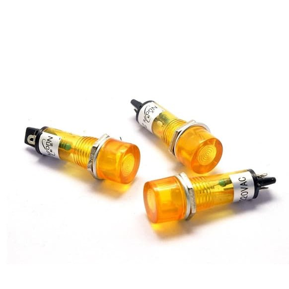 PILOT LAMP LAMPU PILOT FLAT 10 MM 12 VDC 12V DC INDIKATOR XD10-3