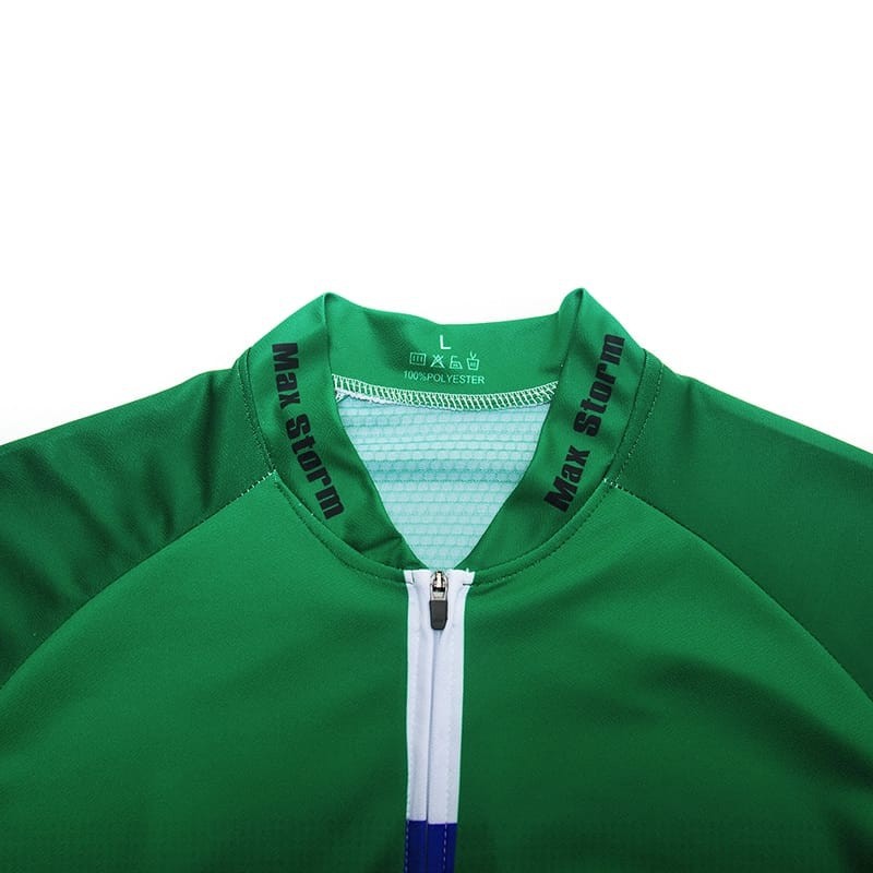 Green UK Jersey baju Sepeda Roadbike Pria road bike