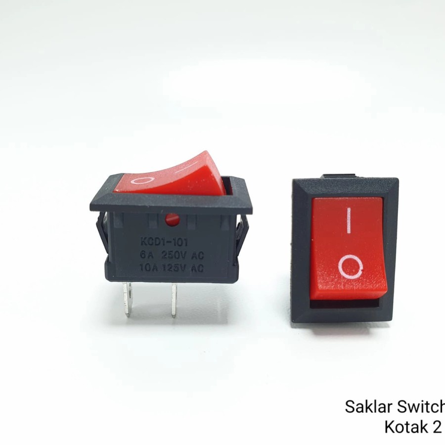 Saklar Switch Mini / kecil 2 Pin On Off MERAH