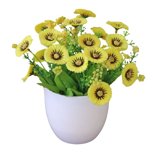 DF Pot Bunga Kode 09 Cosmos / Tanaman Bunga Plastik / Bunga Dekorasi Rumah / Tanaman Ornamen-4