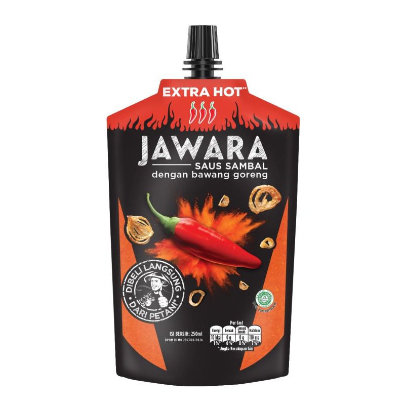 

Jawara Saus Sambal Extra Hot Pouch 250 ml