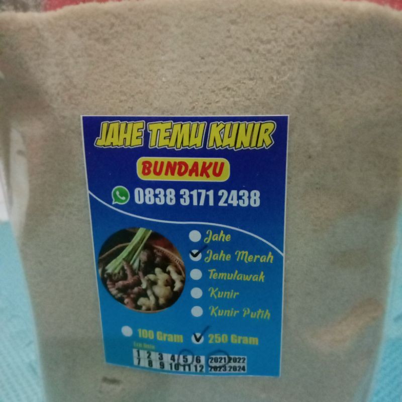 

JAHE MERAH BUNDAKU
