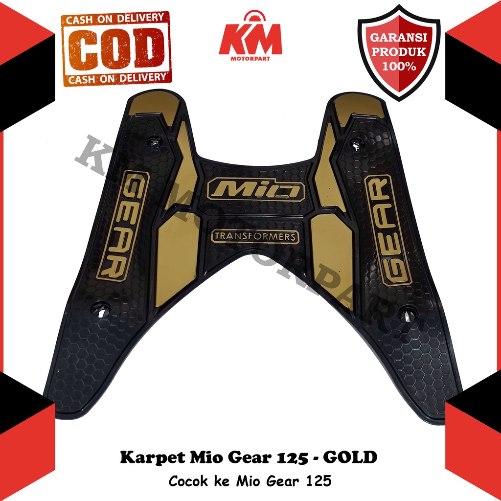 Karpet Mio Gear 125 Keset Pijakan Kaki Yamaha Mio Gear Bordes Bahan Karet Variasi