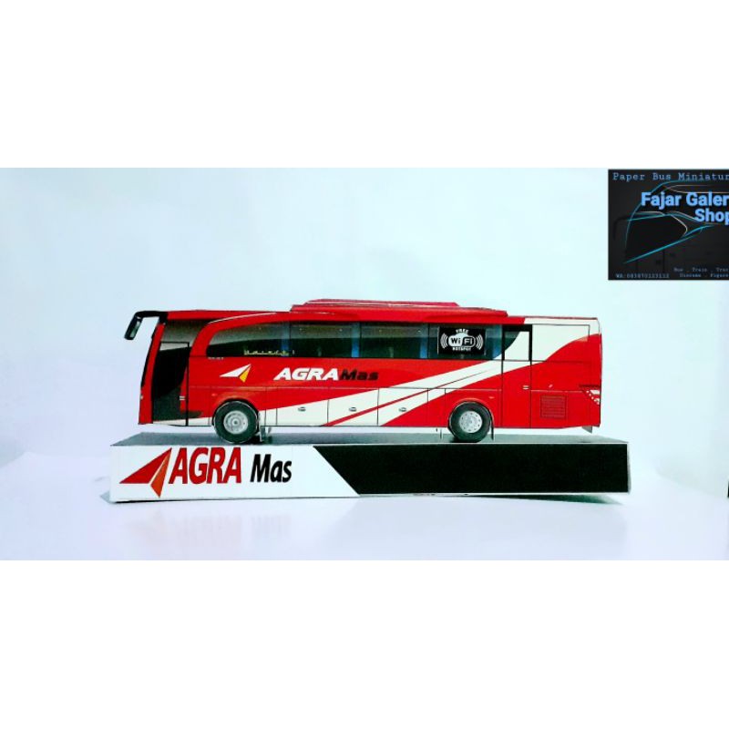 Miniatur Papercraft Bus AGRA MAS