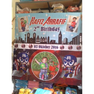 SPANDUK Banner ultah 1x1 BACKDROP PERLENGKAPAN PESTA SPANDUK Banner ultah 1x1 BACKDROP PERLENGKAPAN PESTA