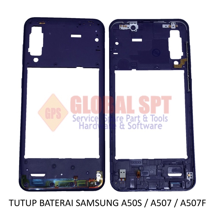 TUTUP BATERAI SAMSUNG A50S / BEZZEL MIDDLE A507 / A507F