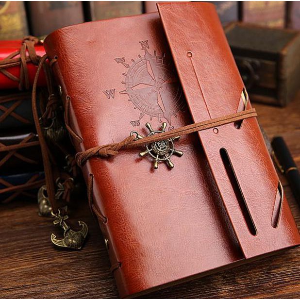 

ITERBATASl Buku Catatan Kulit / Buku Agenda Cover Kulit Retro / Binder Note Diary - Coffee IBDLl