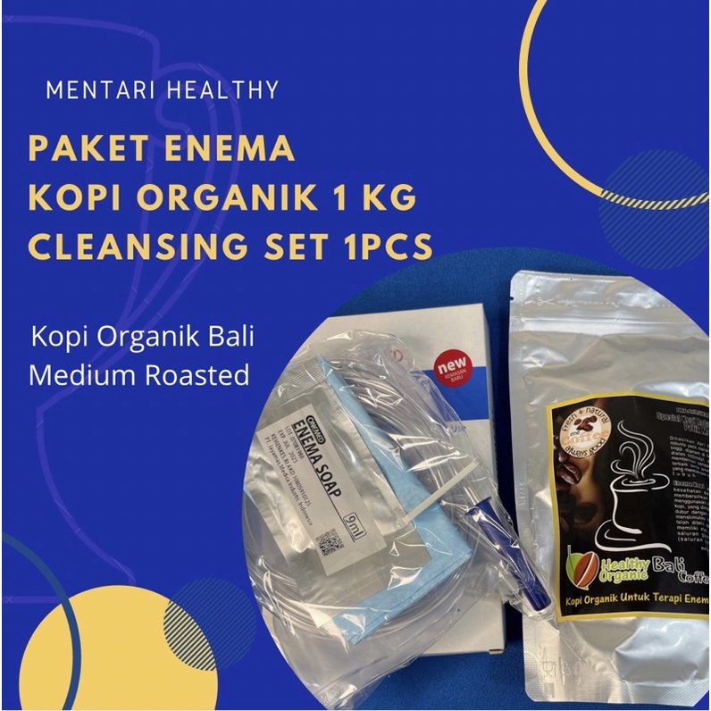 Kopi Enema Bali 1Kg &amp; Cleansing Set 1pcs