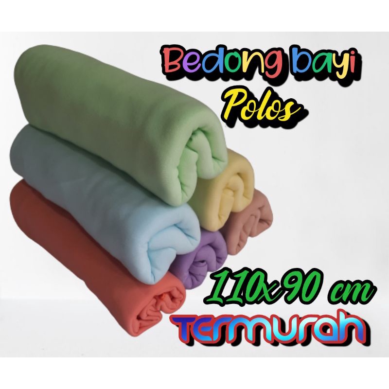 Bedong bayi rainbow lembut isi 3/6pcs