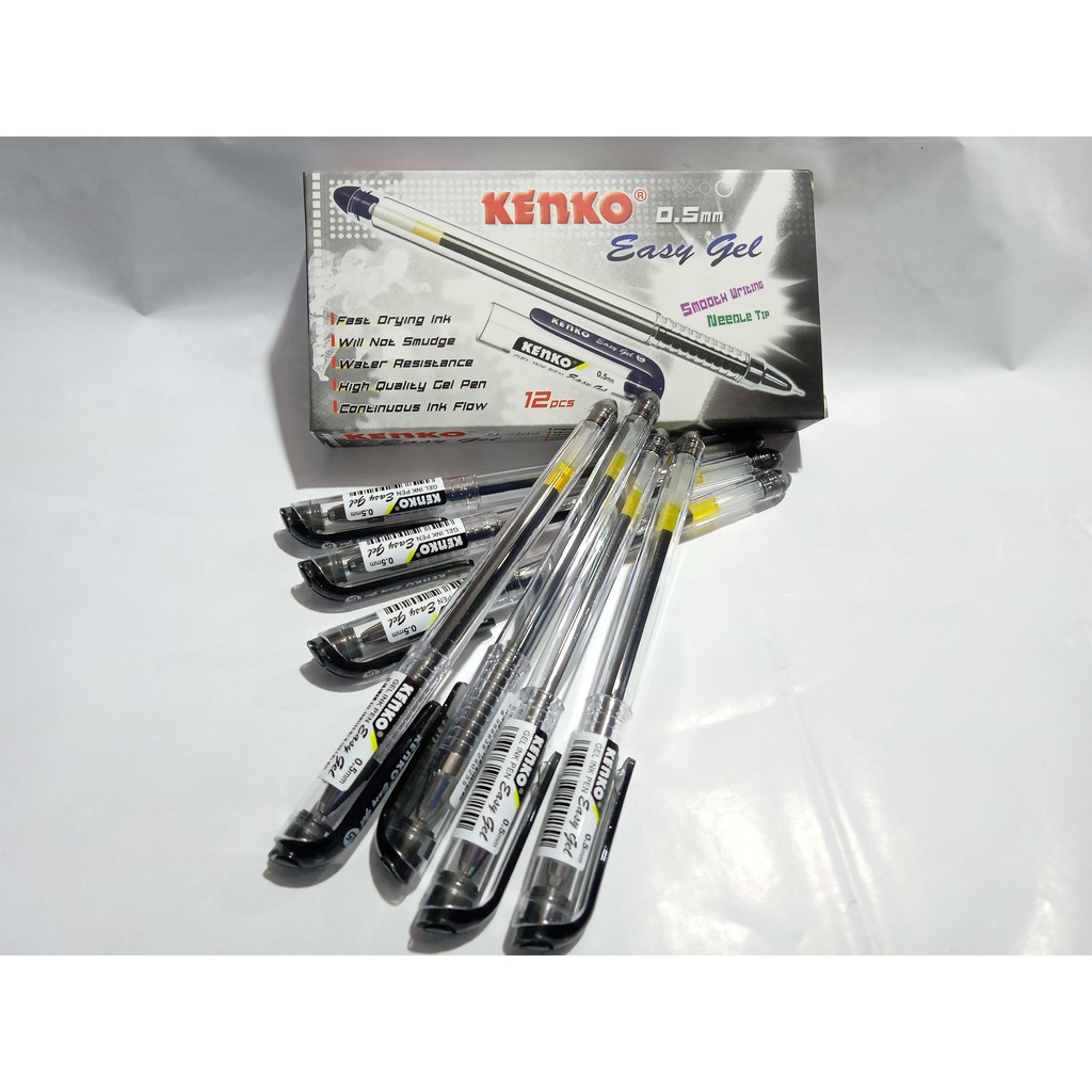 

Pulpen tinta kenko easy gel 0.5mm (hitam)