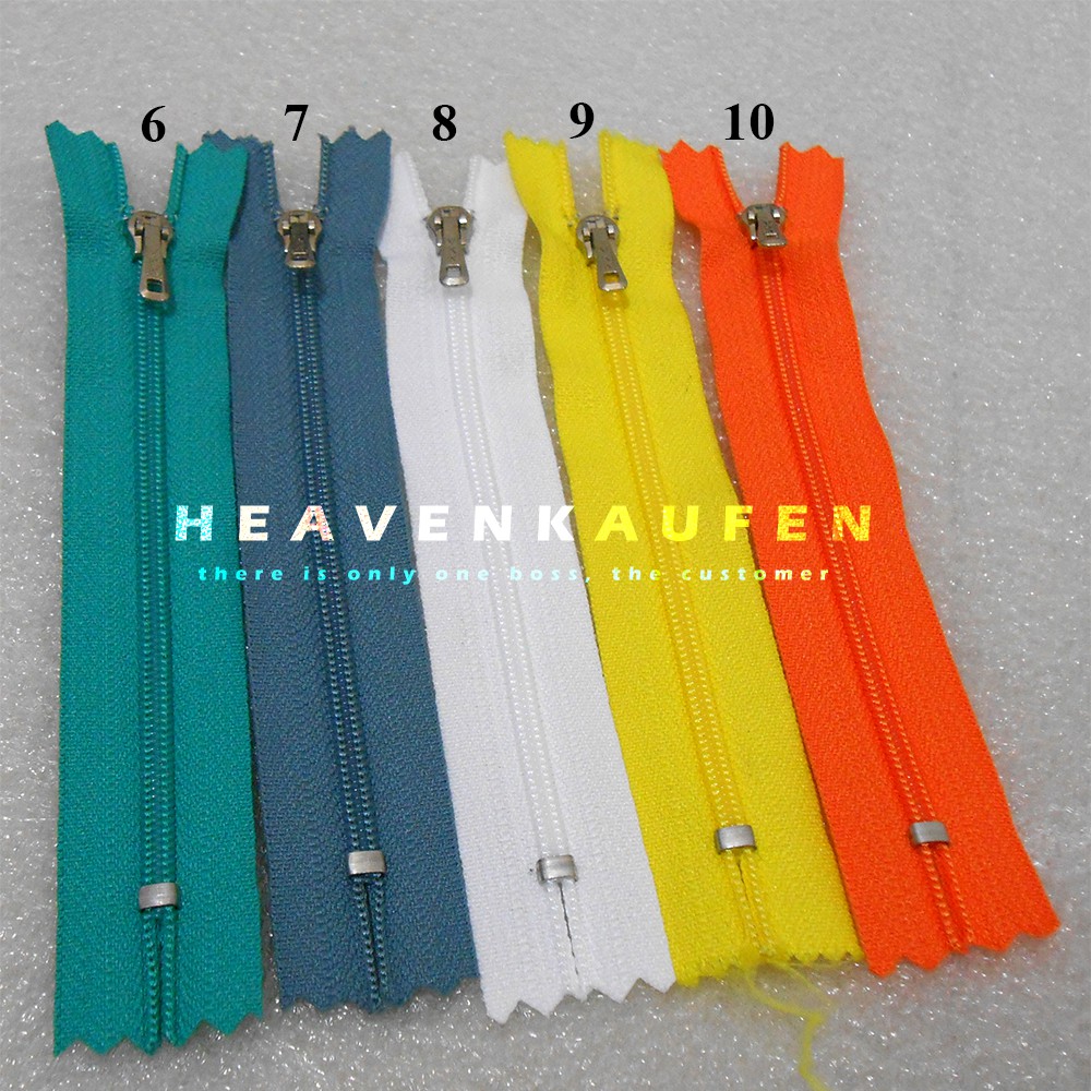 Resleting / Zipper YKK 12,5 cm (5 inch) Murah Warna Warni