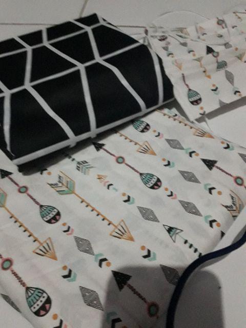 Archerry / Kain Sprei Meteran Bahan Katun Lokal Motif Grow