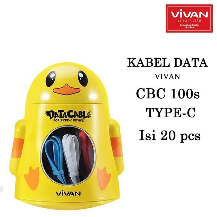 Kabel data VIVAN CBC100S TYPE C PER PCS 2.4A ORIGINAL