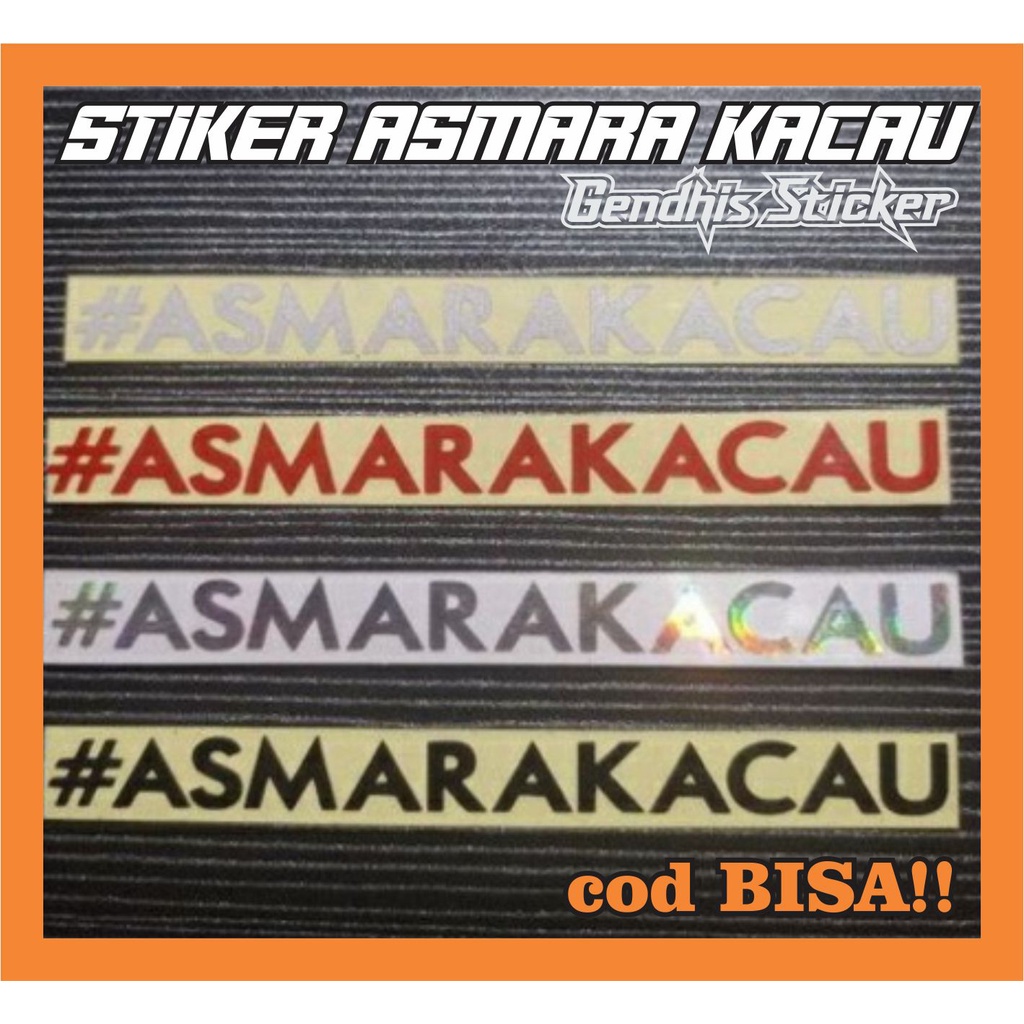 Jual Stiker Cutting Asmara Kacau aneka warna Indonesia|Shopee Indonesia