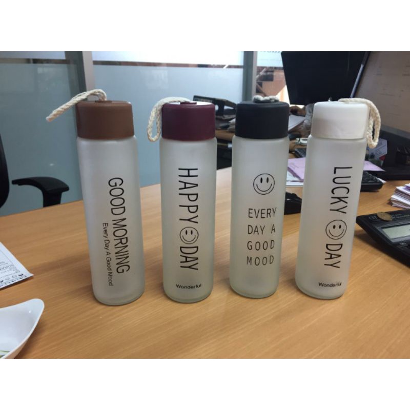 Tumbler Doff, Botol Lucky Day, Botol Good morning, Tumbler kaca