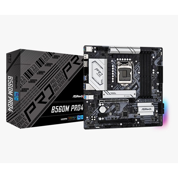 Asrock B560M Pro4 Intel LGA1200 B560 DDR4 Rocket Lake
