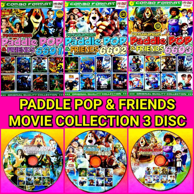 KASET PAKET TERBARU FILM KARTUN ANAK PADDLE POP & FRIENDS MOVIE COLLECTION