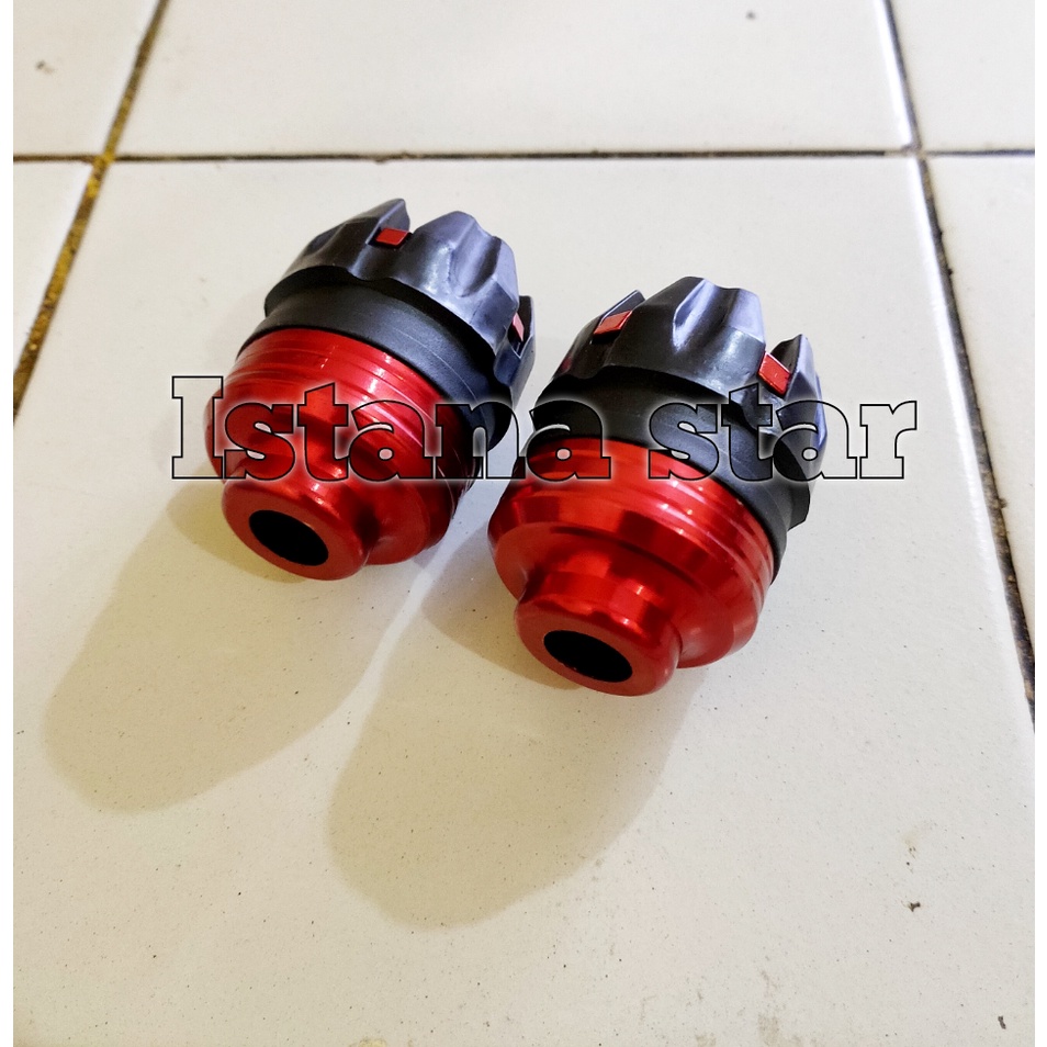 cover shock depan nmax old - nmax lama - nmax new - nmax 2020 - nmax 2021 - nmax 2022 Plus jalu as roda depan MERAH