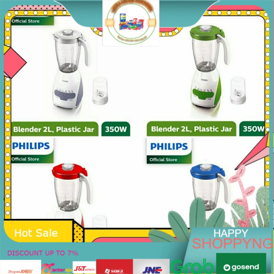 BLENDER PLASTIK PHILIPS HR 2115 2IN1