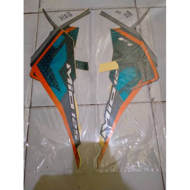 STRIPING STANDAR ORI MOTOR LIST STIKER MIO M3 TAHUN 2020 HITAM ABU