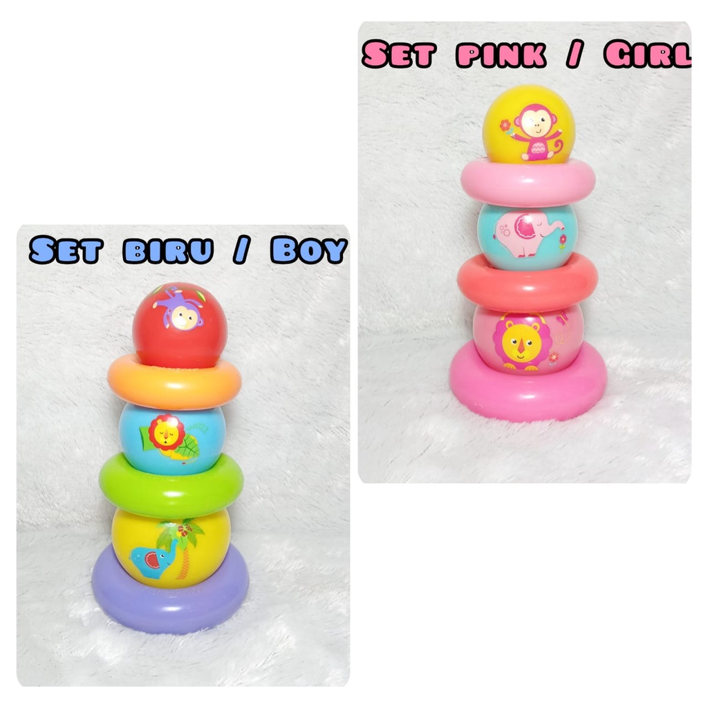 Fisher Price Rainbow Stacked Ball bola anak mainan bola bola mainan fisher price bola fisher price m