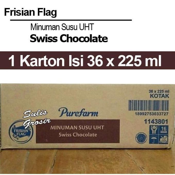 

(BISA COD) Frisian Flag Susu UHT Swiss Chocolate Sekarton Isi 36 x 225 ml EKSLUSIF Kode 536