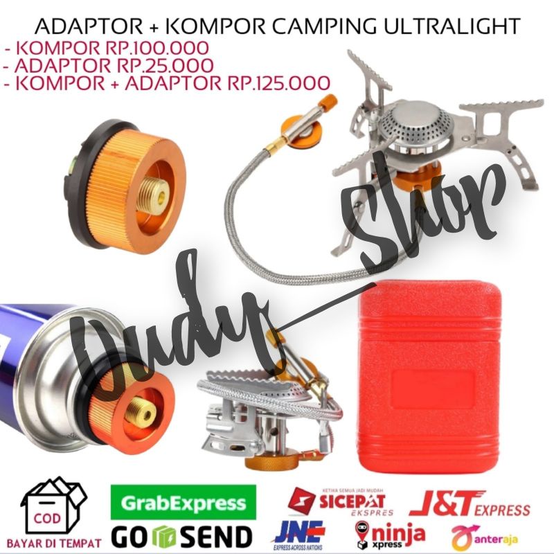 Adaptor Selang Kompor Gas Ultralight Kompor Butane Perlengkapan Outdoor Camping Gunung