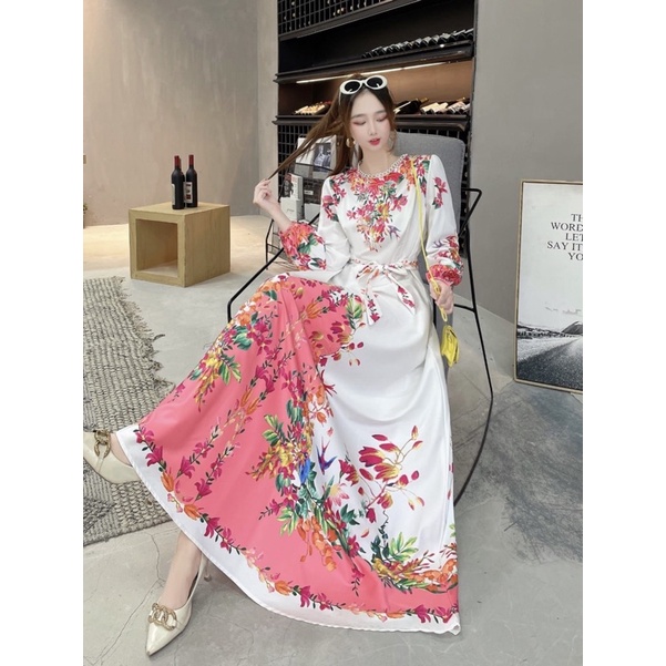 SALE!!! RESTOCK!!! DRESS GAMIS ESTILO SERIES 02 IMPORT BKK-Putih cantik