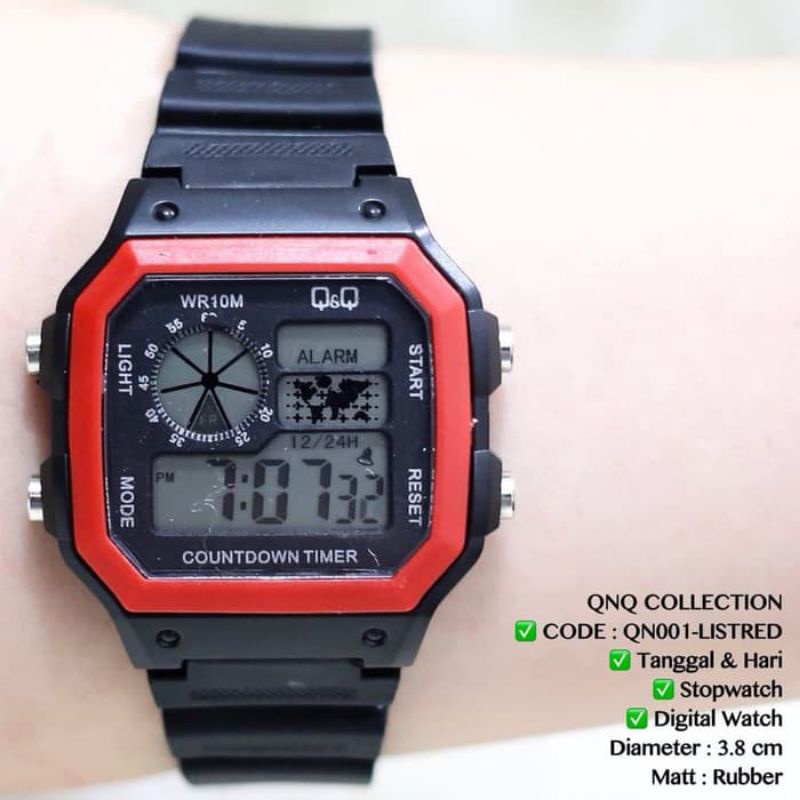 (Grosir)Jam Tangan Pria Digital Sergi Strap Rubber(Terima Cod)