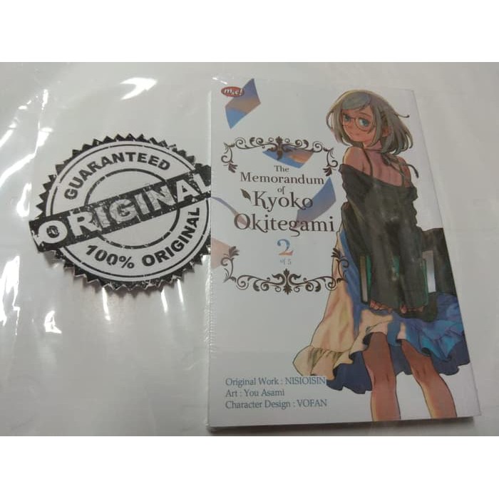 GARANSI BERKUALITAS  Komik Seri: The Memorandum of Kyoko Okitegami by NISIOISIN/ YOU ASAMI
