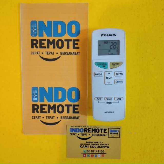 REMOTE AC DAIKIN ARC470A13 ORIGINAL