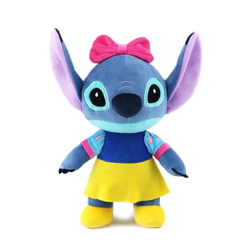 MAINAN BONEKA LILO STITCH BIRU SCRUMP WINNIE THE POOH SNOW WHITE 20CM IMPOR