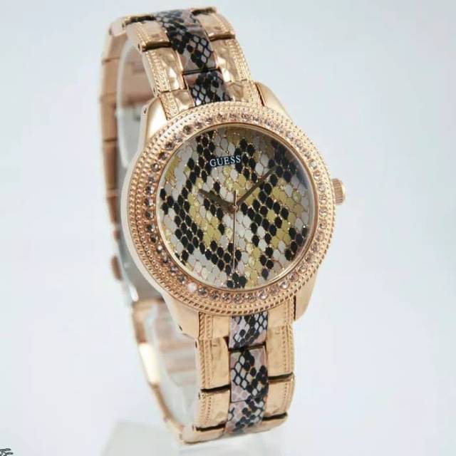 Jam Tangan Wanita Guess W0624L2 Rosegold Combi Original Murah