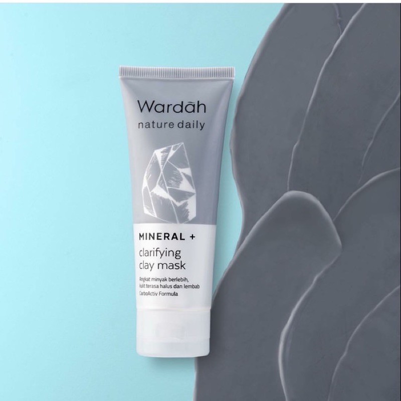 `ღ´ PHINKL `ღ´  ᘺᗩᖇᕲᗩᕼ Wardah Mineral Clarifying Clay Mask oil control anti radikal bebas untuk angkat komedo sel kulit mati mencerahkan memutihkan