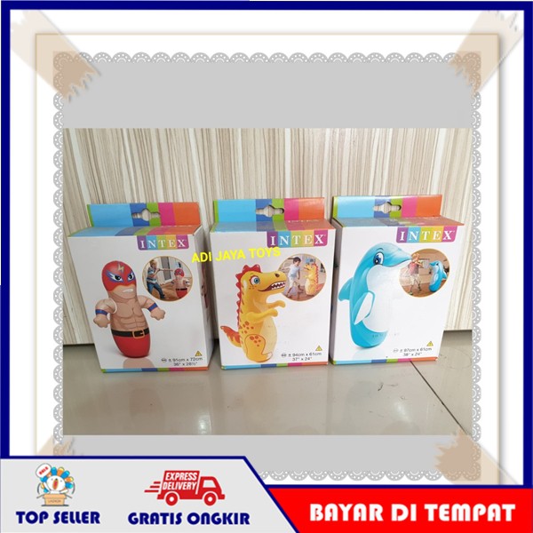 MN Mainan Anak Samsak Tinju Intex Alat Sansak Bantalan Tinju Dewasa Boneka Balon Isi Boxing Standing