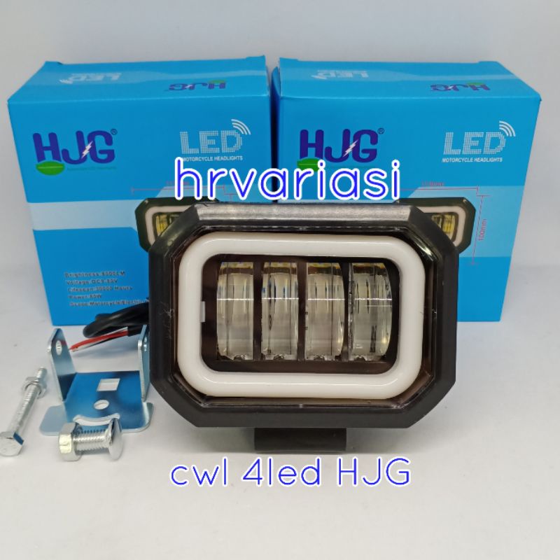 Lampu Tembak Led daymaker 3Led 60W HJG/4Led HJG 80W Kotak-Bulat