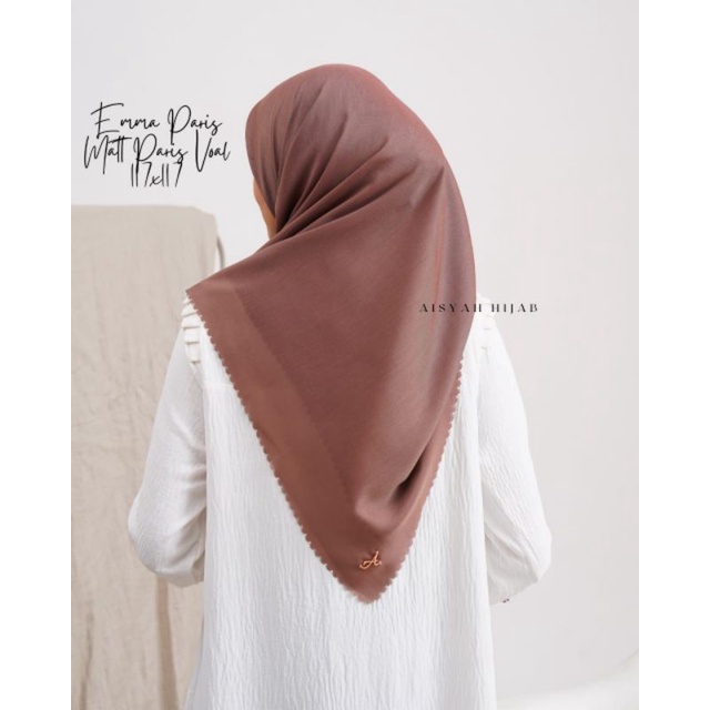 GROSIR Isi 10 pcs Emma Paris square aisyah segiempat voal paris premium lasercut Jilbab kerudung Sup