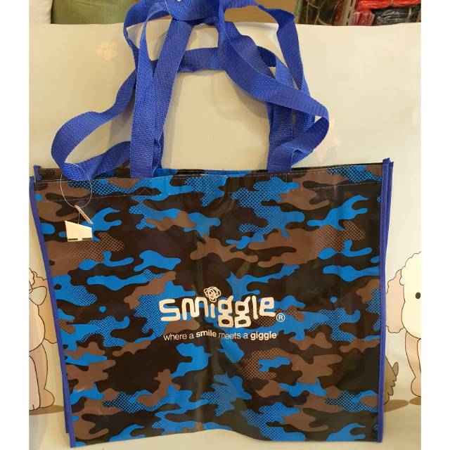 Tas Smiggle unicorn army blue