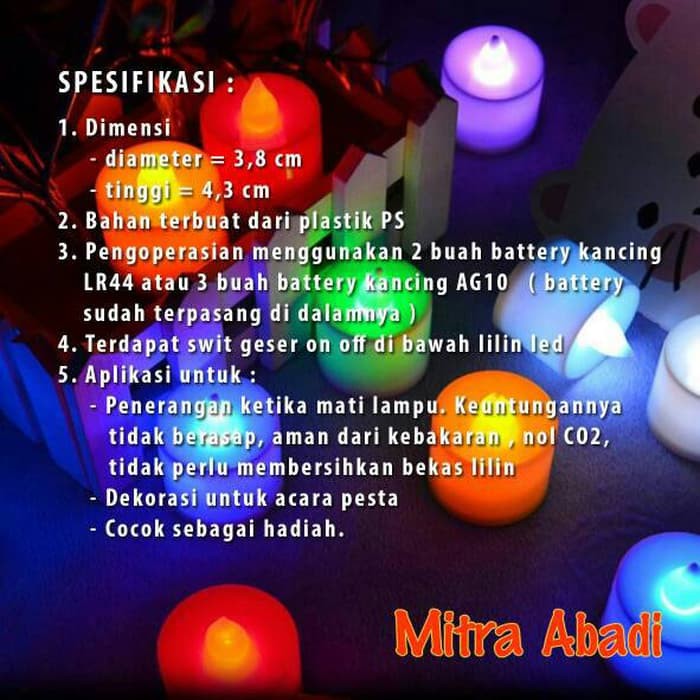 Lilin LED/LED Lilin Elektrik/Electric Candle