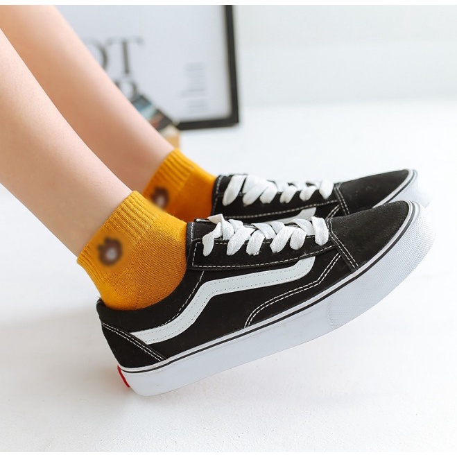 Grosir - K351 Kaos Kaki Motif Beruang / Kaos Kaki Ankle Cute / Socks / Short Socks/ Sepatu