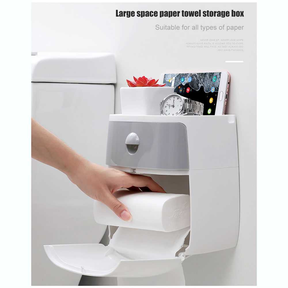 FatihShop BAISPO Kotak Tisu Tissue Storage Toilet Paper Box Dispenser - F2432