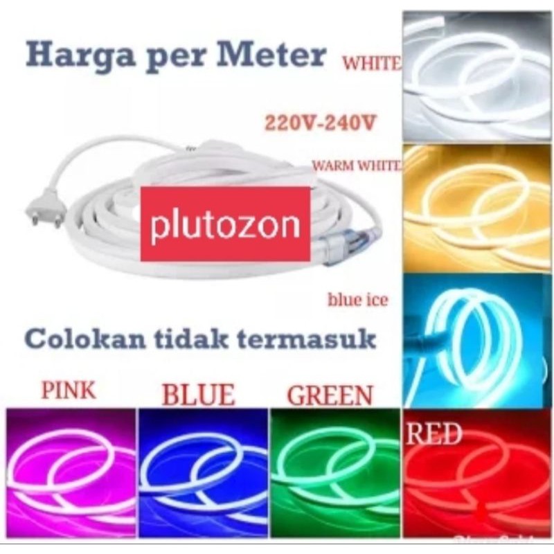 LED STRIP NEON FLEX METERAN UNTUK INDOOR/OUTDOOR