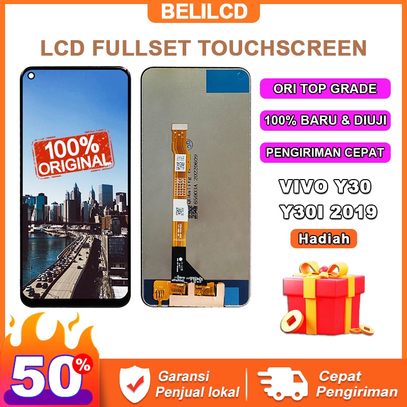 [ORIGINAL] LCD VIVO Y30 Y30I 2019 Fullset Touchscreen 100% Ori Touch Screen Bagian Digitizer Layar Sentuh Versi Tinggi