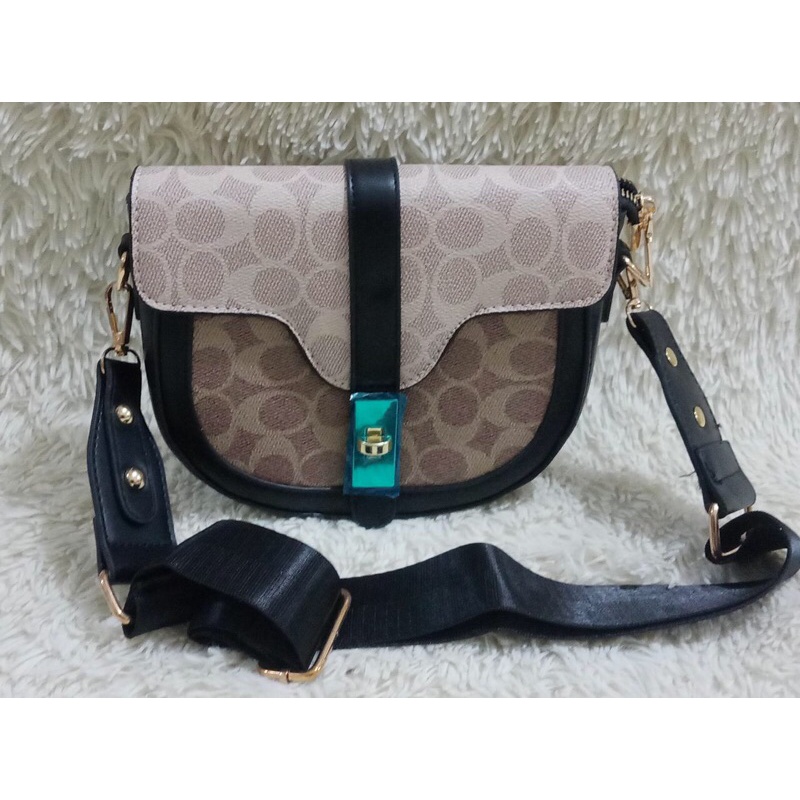 SG1983 syafniegalery sling bag impor motif oval wanita 2553