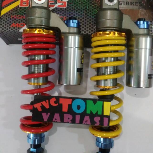 Shock/shockbreaker belakang vario 150/ vario 125 led merek Fast Bikes