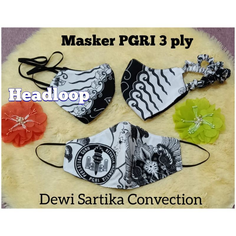 Masker Kain PGRI *Grosir* persatuan guru republik Indonesia