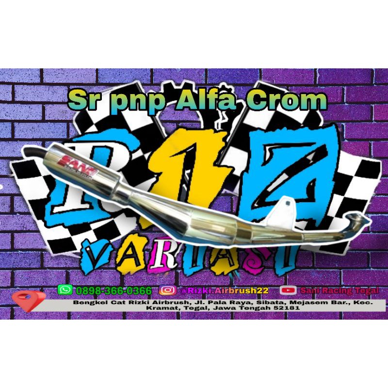 Knalpot racing alfa croom  knalpot alfa yamaha alfa