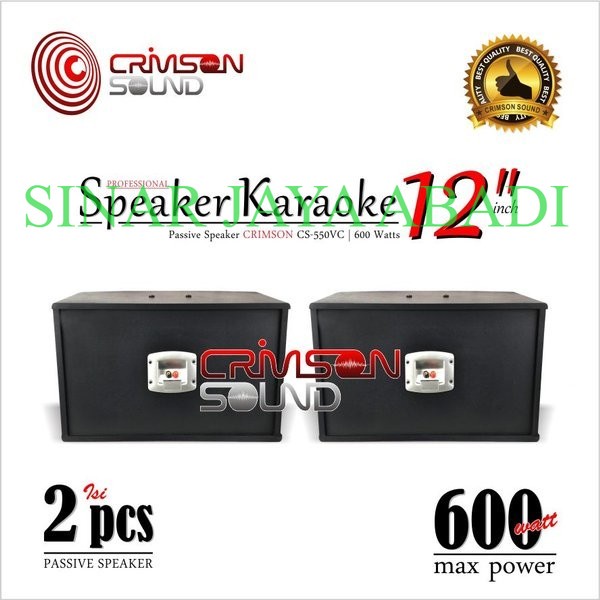 SPEAKER KAROKE 12 INCH CRIMSON CS-550VC