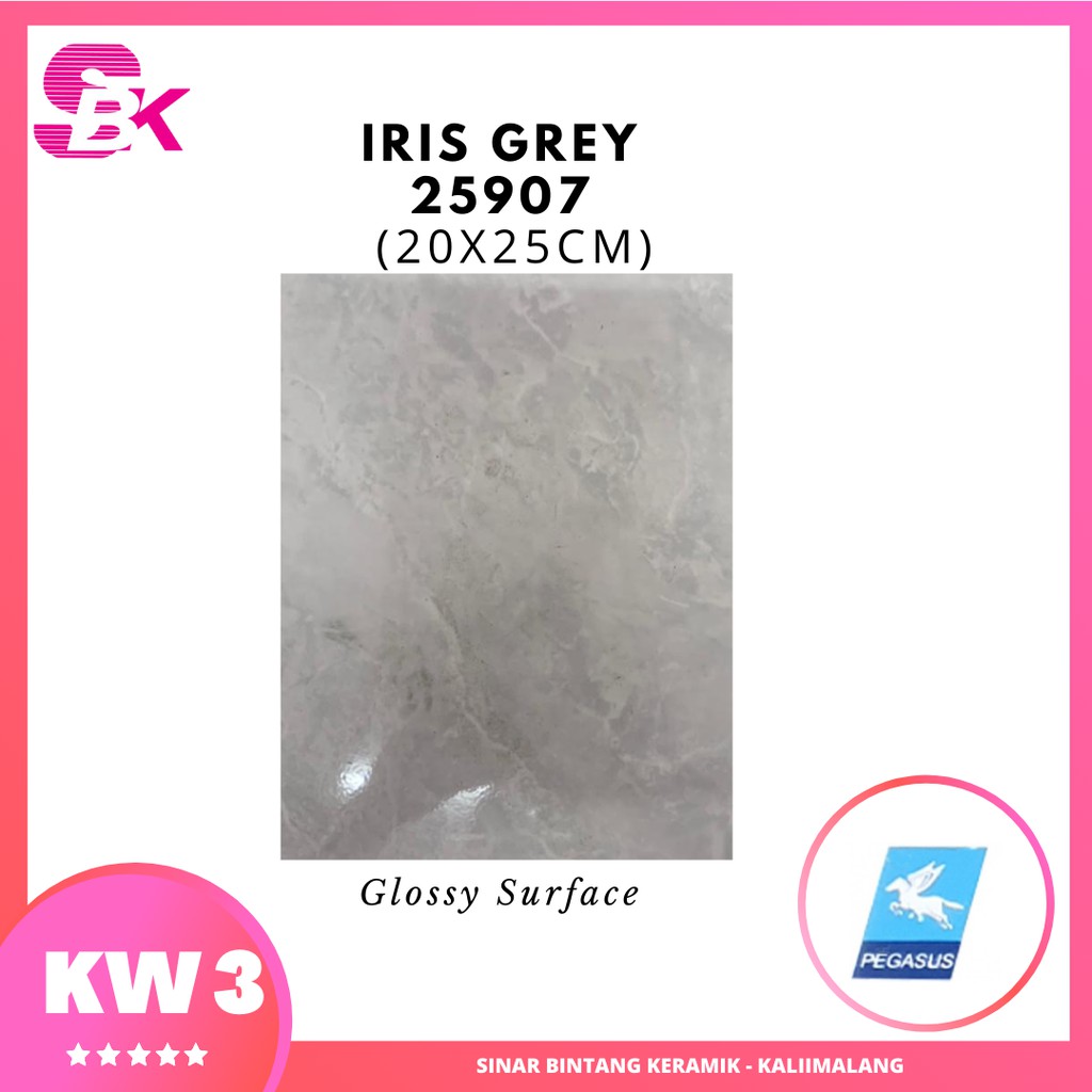 Keramik Dinding 20x25 Iris Grey